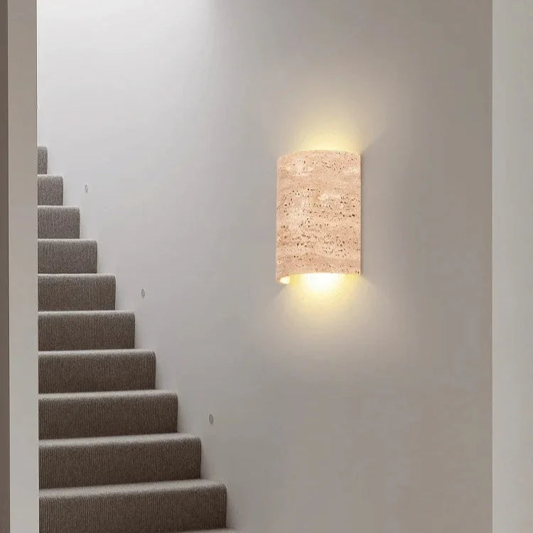 Travertine Wall Light, Up and Down Glow, IP65 Rated