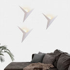 Modern Triangular Wall Light with Integrated LED, 25 cm