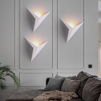 Modern Triangular Wall Light with Integrated LED, 25 cm