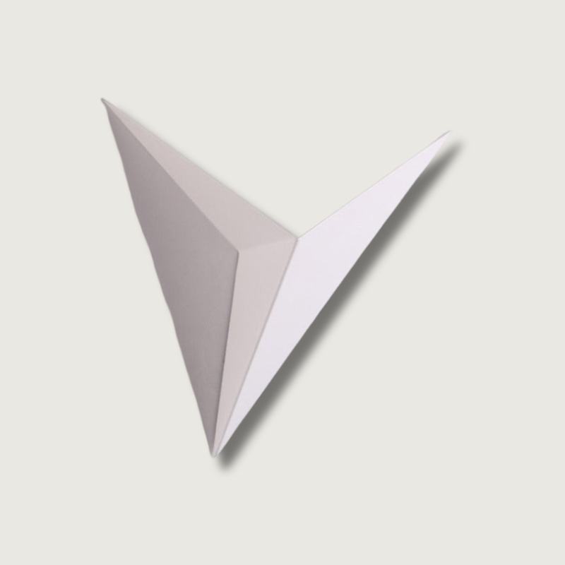 Modern Triangular Wall Light with Integrated LED, 25 cm
