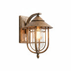Retro Cage Outdoor Wall Lantern with Motion Sensor, IP54