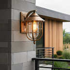 Retro Cage Outdoor Wall Lantern with Motion Sensor, IP54