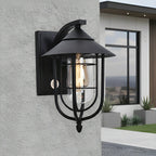 Retro Cage Outdoor Wall Lantern with Motion Sensor, IP54
