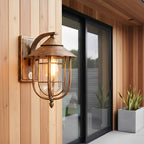 Retro Cage Outdoor Wall Lantern with Motion Sensor, IP54