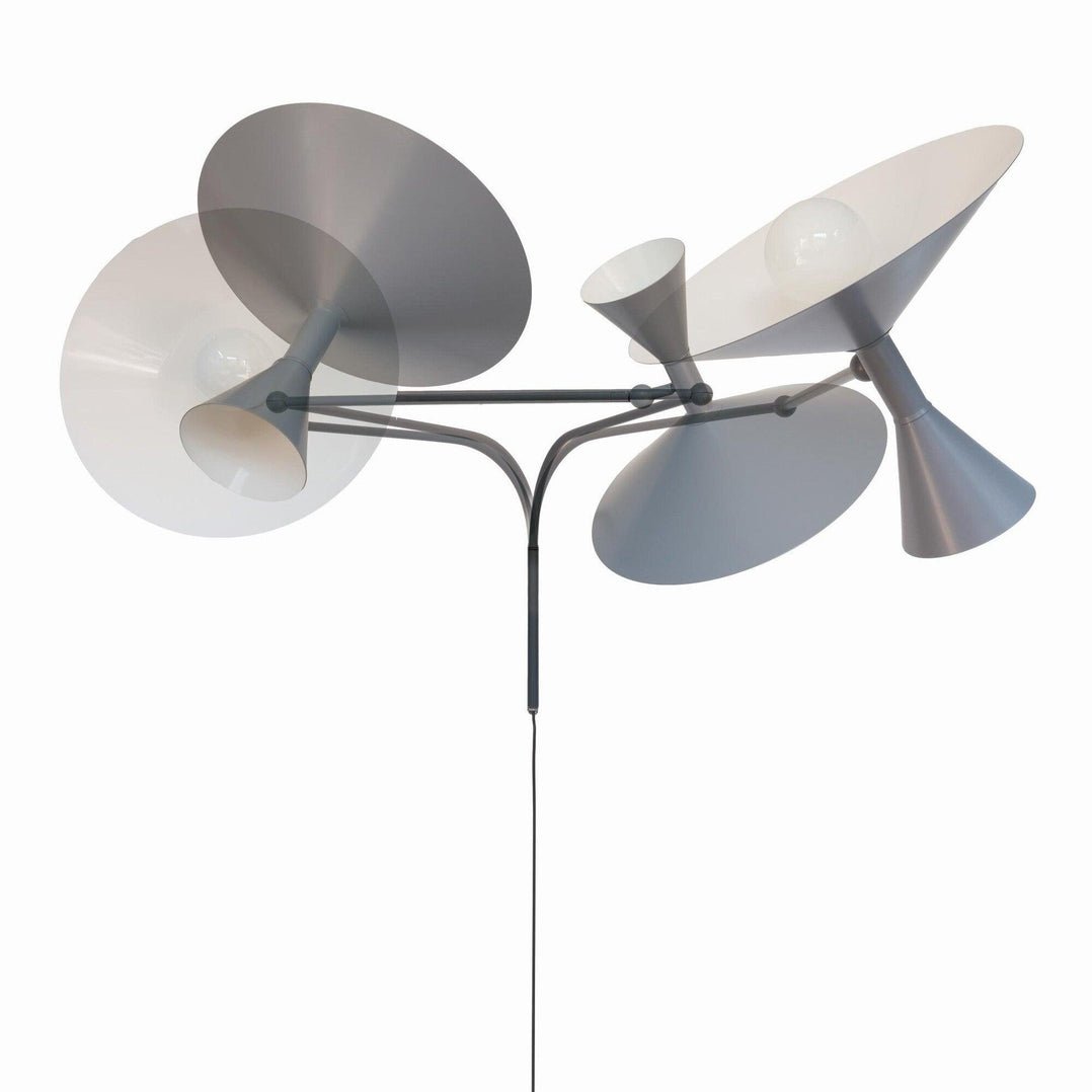 Retro Double Cone Wall Light with Adjustable Swing Arm