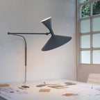 Retro Double Cone Wall Light with Adjustable Swing Arm
