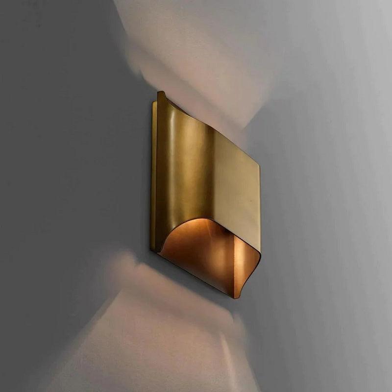 Art Deco Wall Light with Up and Down Light, Dimmable LED