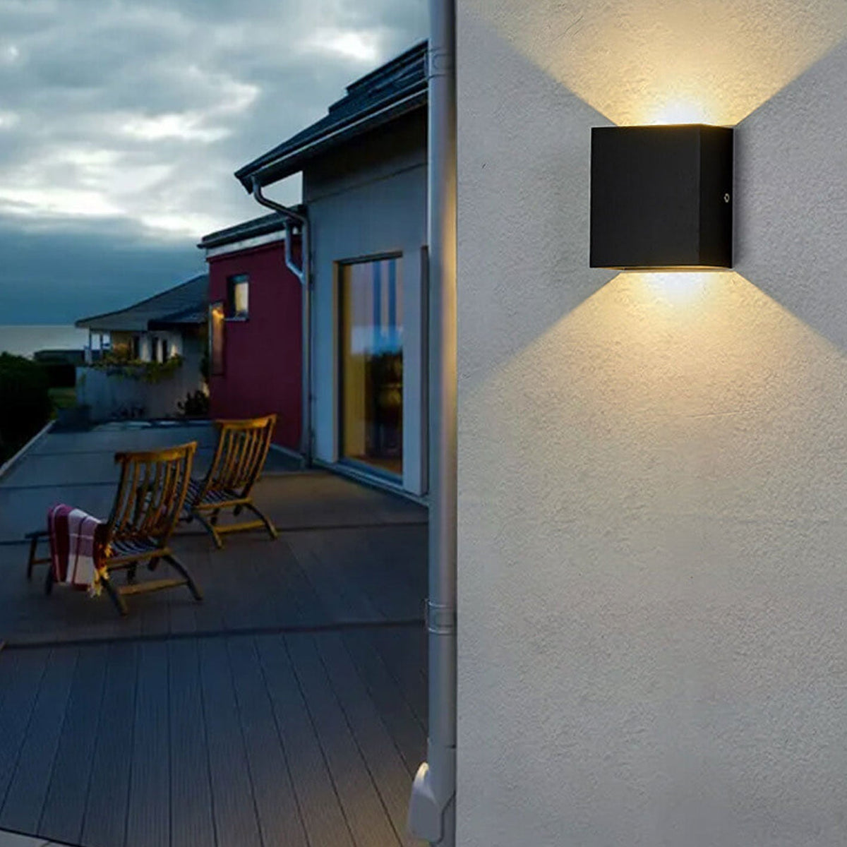 Cube LED Wall Light, Up and Down Light, 6W or 12W