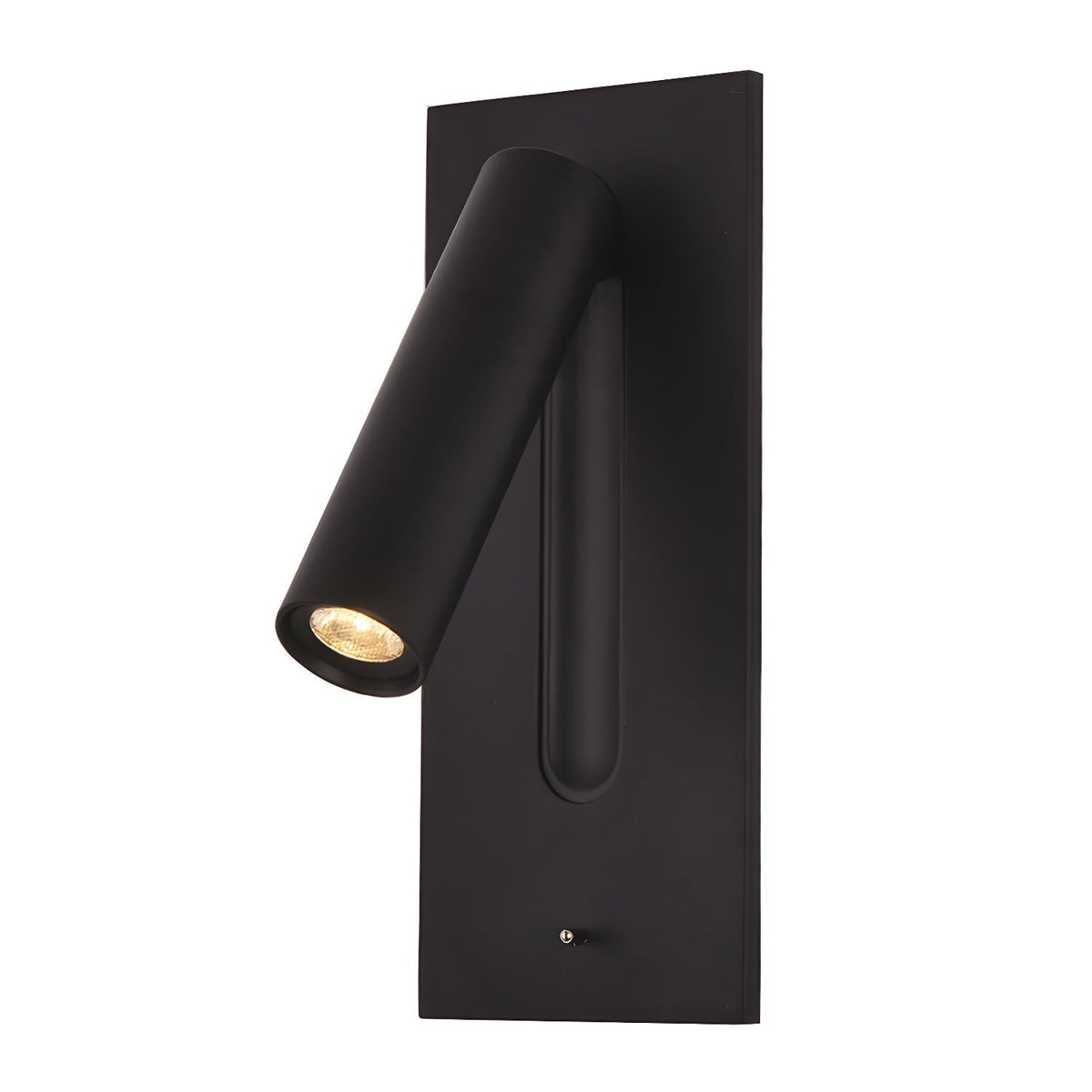 Minimalistyczna lampa ścienna LED z regulowanym głową i przełącznikiem