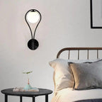 Nordic Teardrop Wall Light with Opal Glass Globe, E27