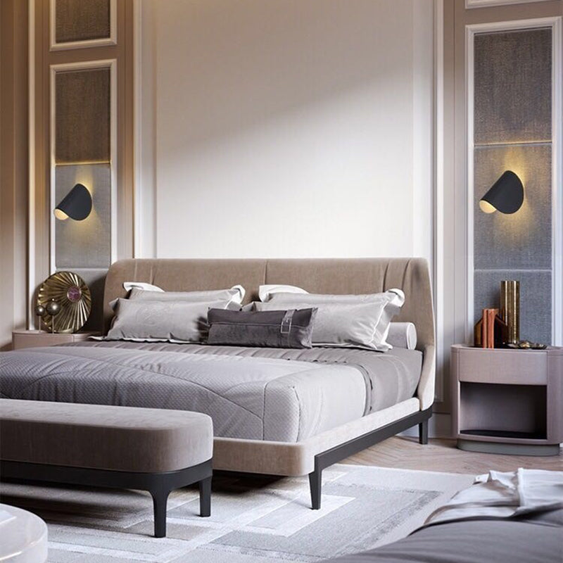 Geometric Metal Wall Light with Rotating LED Head