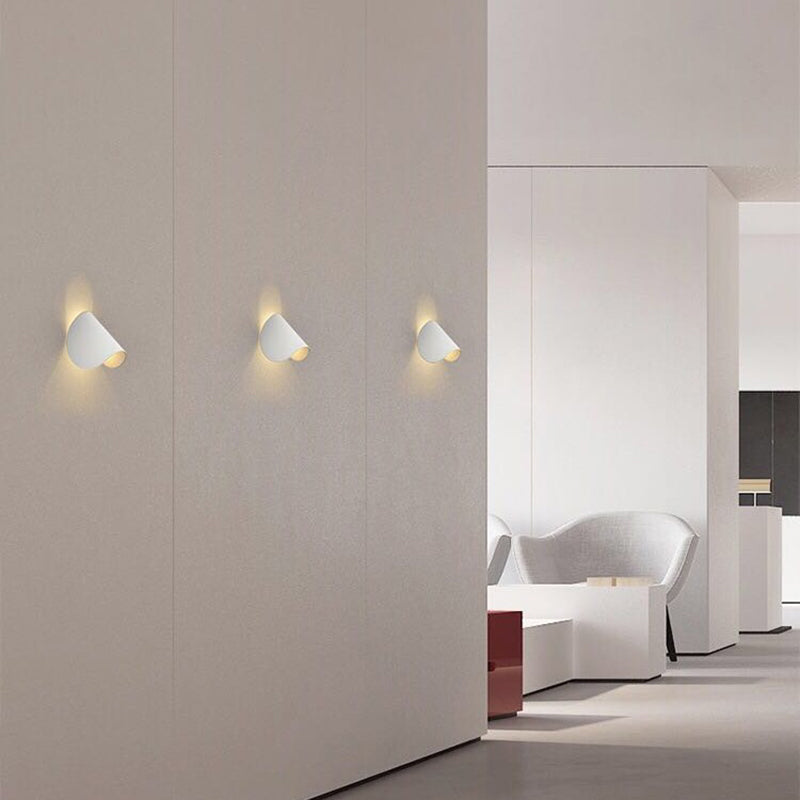 Geometric Metal Wall Light with Rotating LED Head