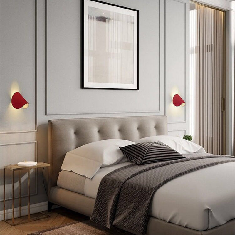 Geometric Metal Wall Light with Rotating LED Head