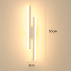 Minimalist Double Bar Wall Light, Colour Adjustable LED
