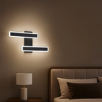 Minimalist Double Bar Wall Light, Colour Adjustable LED
