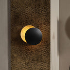 Rotating Moon Disc Wall Light with Warm White LED