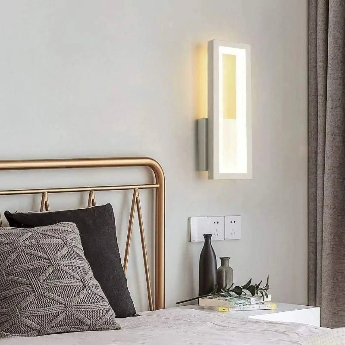 Rectangular Frame Wall Light with Integrated LED