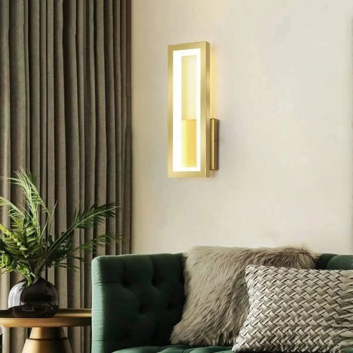 Rectangular Frame Wall Light with Integrated LED