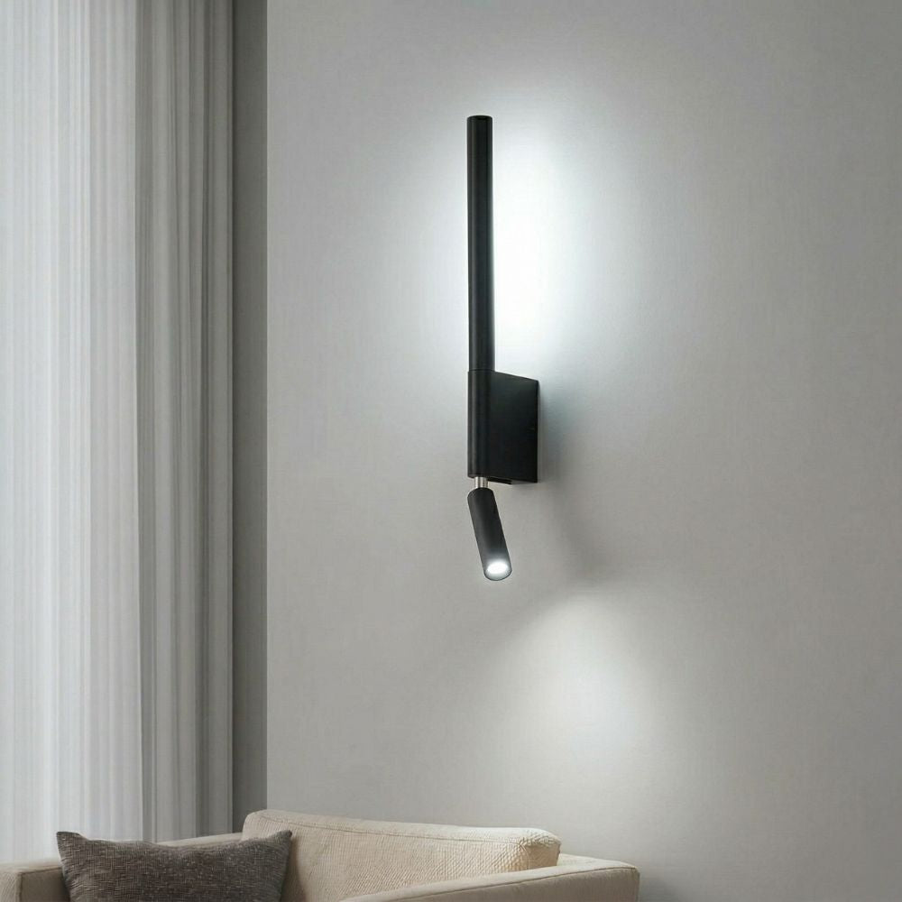 Modern LED Wall Light with Reading Lamp and Adjustable Light Colour