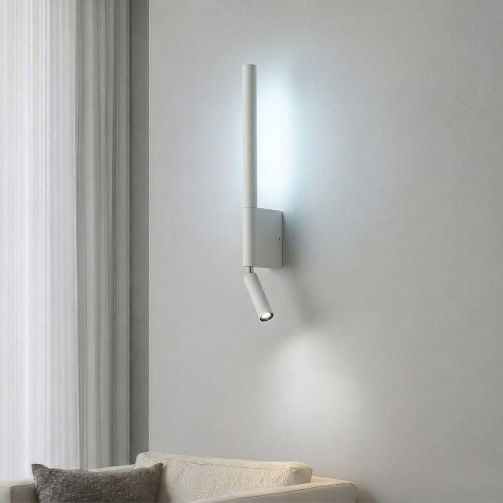 Modern LED Wall Light with Reading Lamp and Adjustable Light Colour