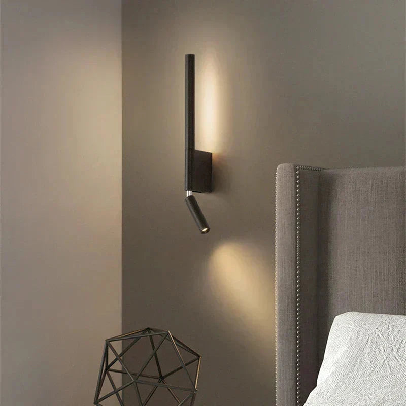 Modern LED Wall Light with Reading Lamp and Adjustable Light Colour