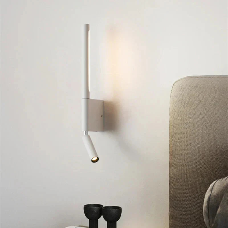 Modern LED Wall Light with Reading Lamp and Adjustable Light Colour