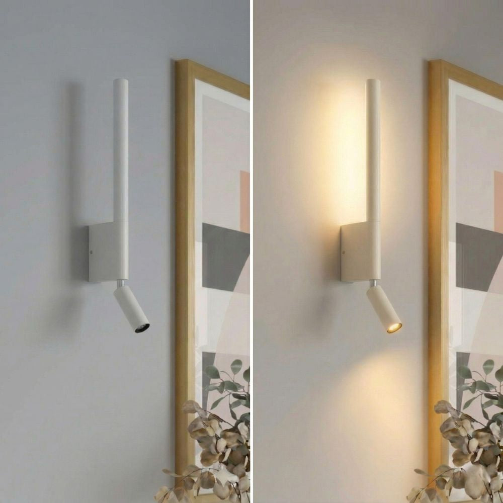 Modern LED Wall Light with Reading Lamp and Adjustable Light Colour