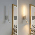 Modern LED Wall Light with Reading Lamp and Adjustable Light Colour