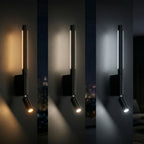 Modern LED Wall Light with Reading Lamp and Adjustable Light Colour