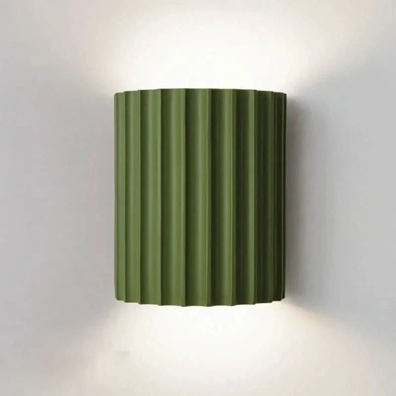 Fluted Wall Light with Warm White Up and Down Glow