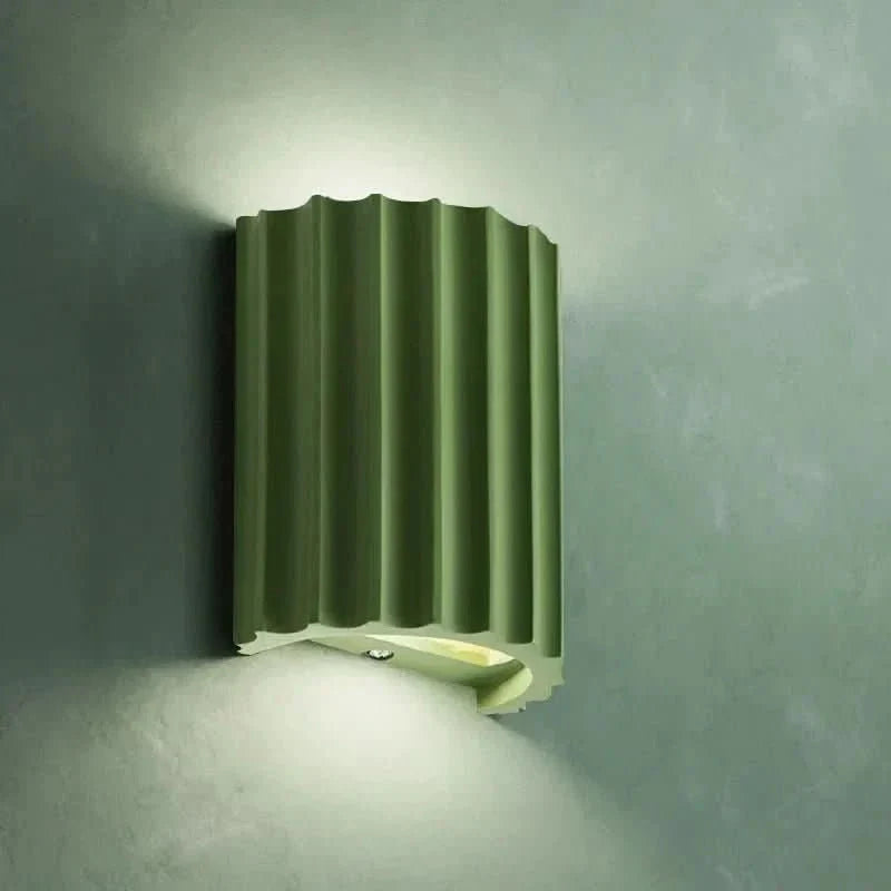 Fluted Wall Light with Warm White Up and Down Glow