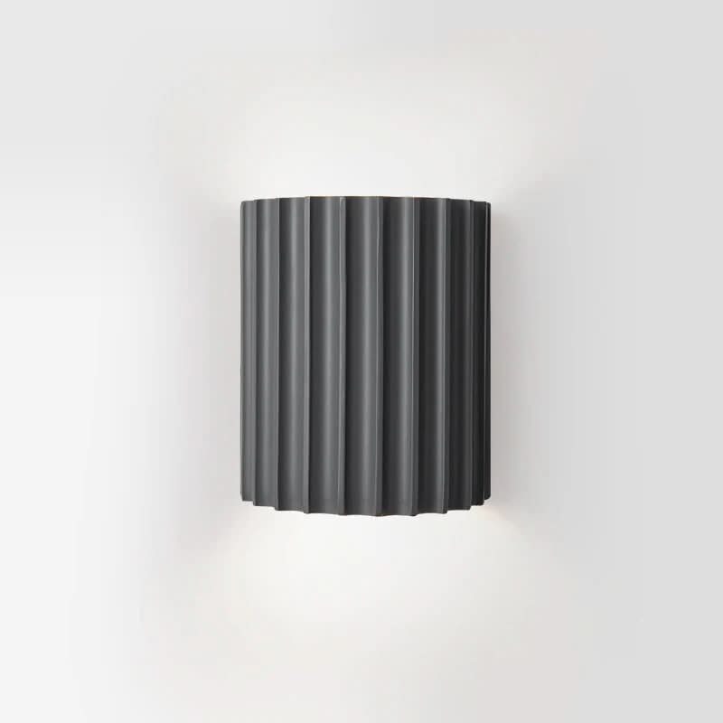 Fluted Wall Light with Warm White Up and Down Glow