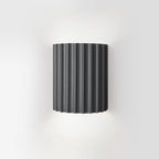 Fluted Wall Light with Warm White Up and Down Glow