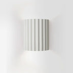 Fluted Wall Light with Warm White Up and Down Glow