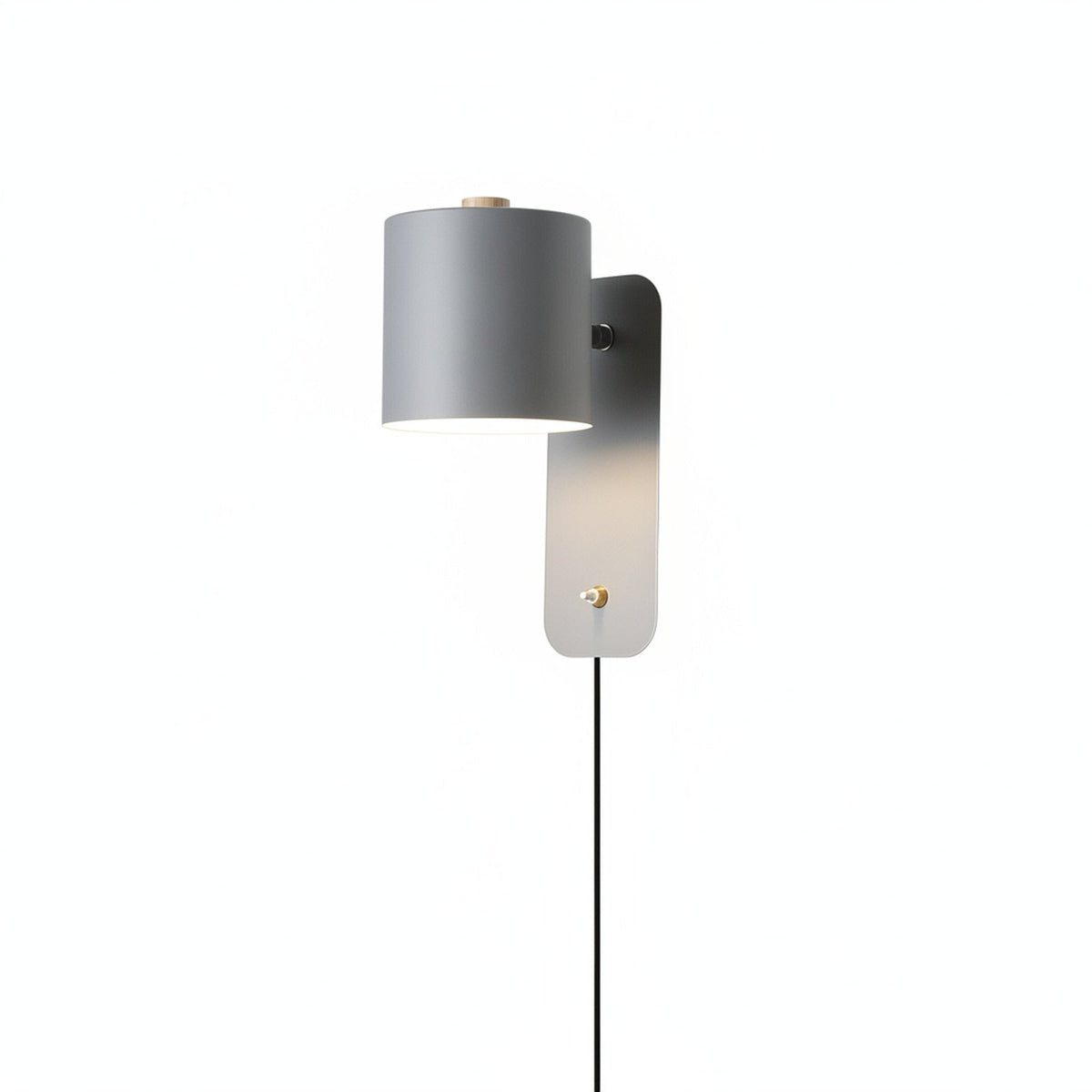 Scandi Plug-In Wall Light with Adjustable Head and Switch