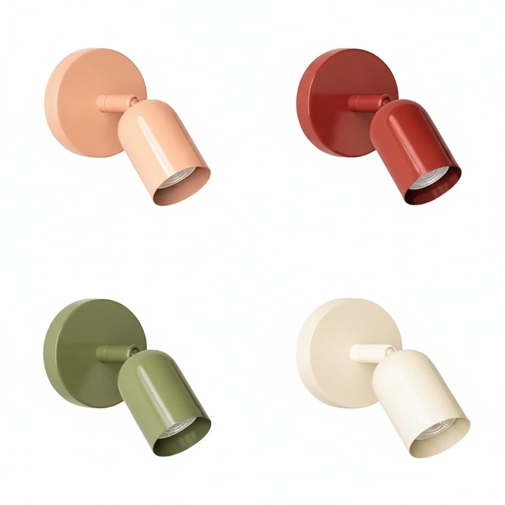Scandinavian Rotating Tube Wall Light, Minimalist Spot