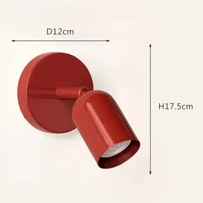 Scandinavian Rotating Tube Wall Light, Minimalist Spot