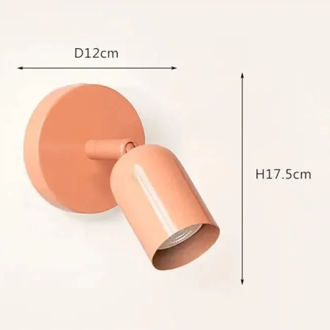 Scandinavian Rotating Tube Wall Light, Minimalist Spot