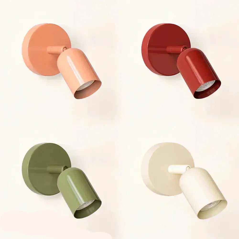 Scandinavian Rotating Tube Wall Light, Minimalist Spot
