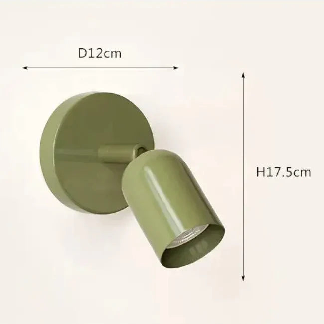 Scandinavian Rotating Tube Wall Light, Minimalist Spot