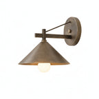 Industrial Outdoor Wall Light with Cone Shade, E27 Iron