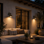 Industrial Outdoor Wall Light with Cone Shade, E27 Iron