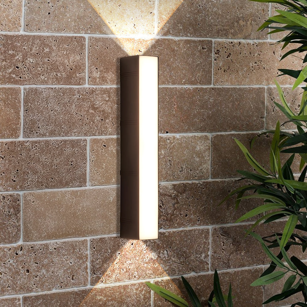 Outdoor LED Wall Light with Up and Down Beam, 4 Sizes