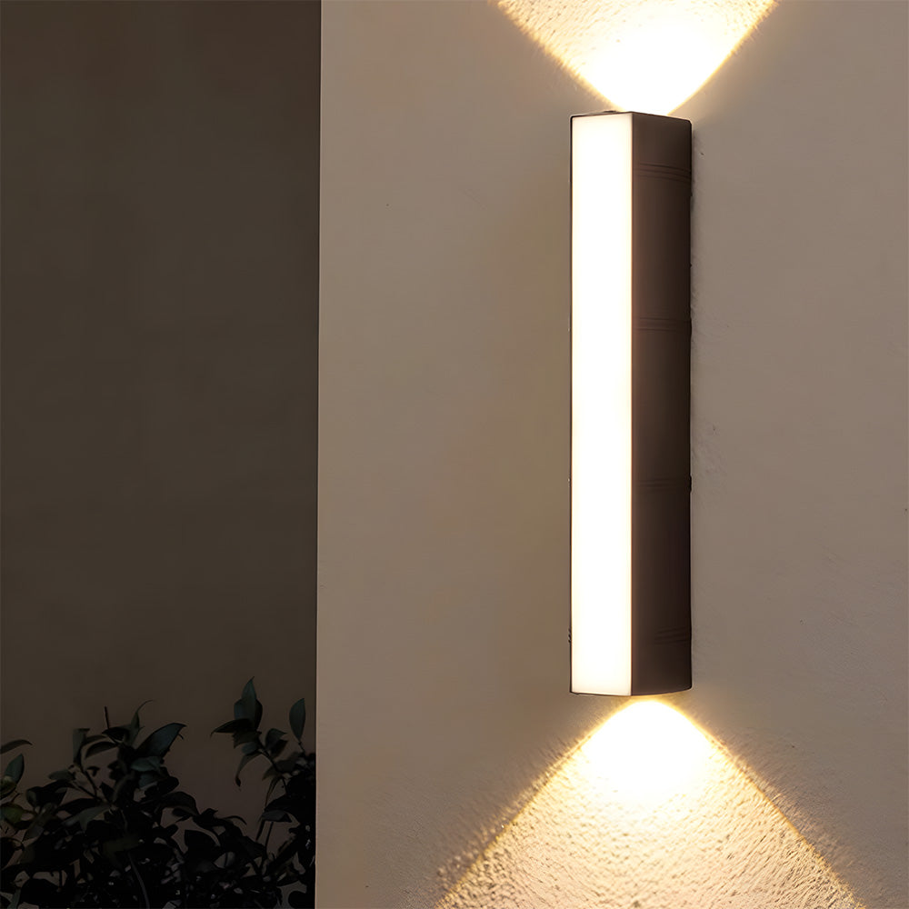 Outdoor LED Wall Light with Up and Down Beam, 4 Sizes