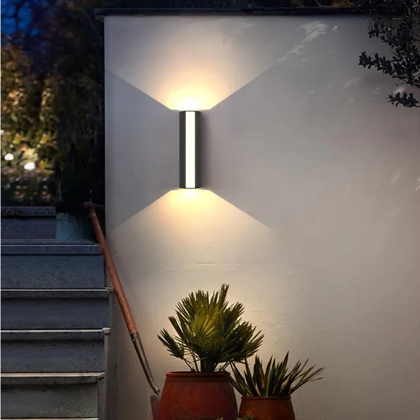Outdoor LED Wall Light with Up and Down Beam, 4 Sizes