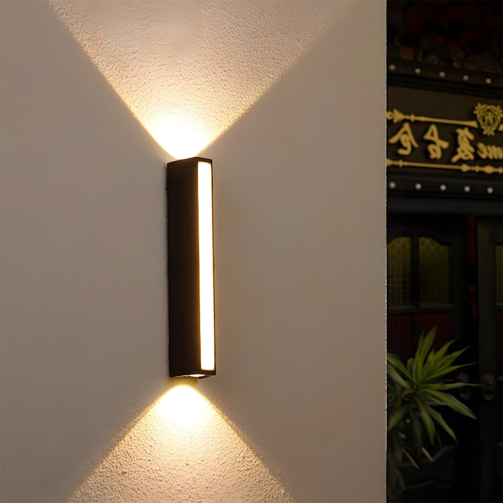 Outdoor LED Tube Wall Light, Up and Down Beams, 12W to 36W