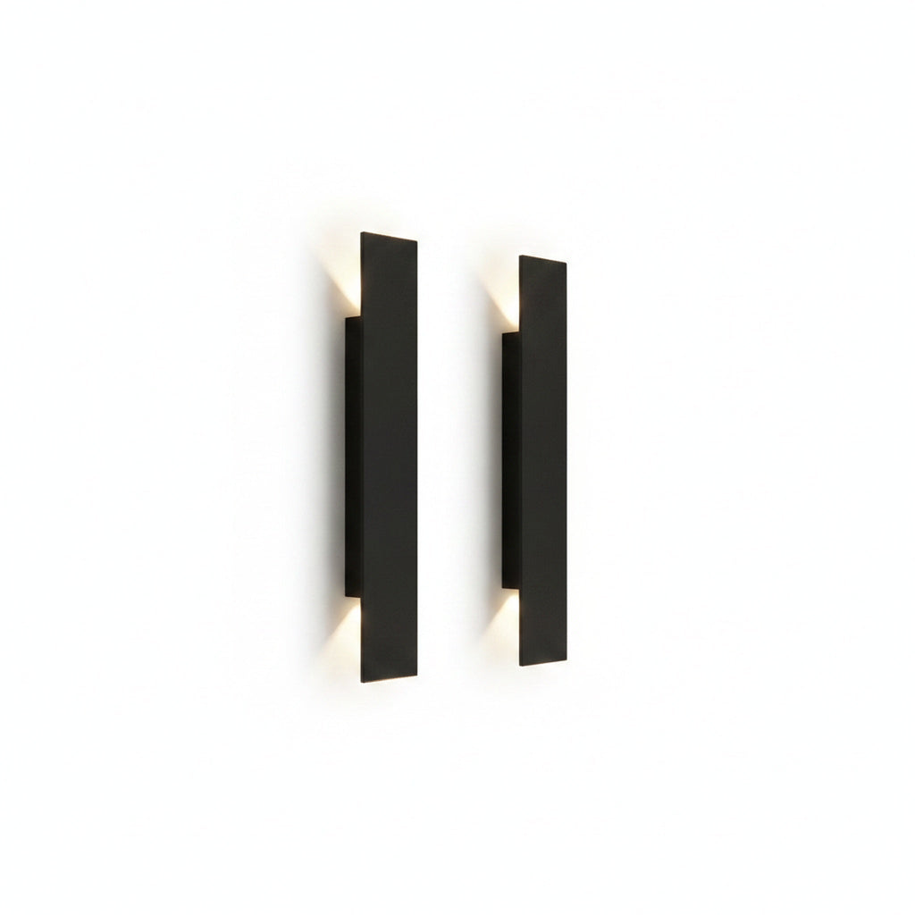 Up and Down Outdoor Wall Light with Integrated Warm LED