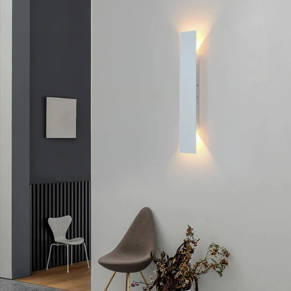 Up and Down Outdoor Wall Light with Integrated Warm LED