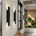 Up and Down Outdoor Wall Light with Integrated Warm LED