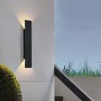 Up and Down Outdoor Wall Light with Integrated Warm LED